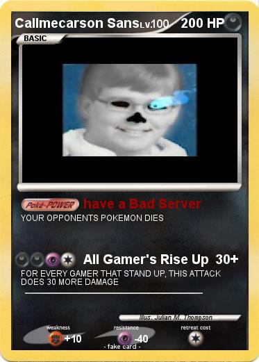 Pokemon Callmecarson Sans