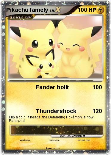Pokemon Pikachu famely