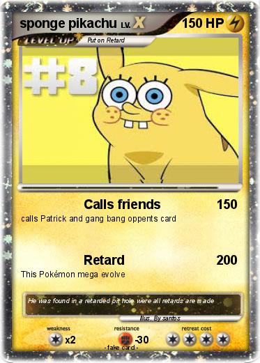 Pokemon sponge pikachu