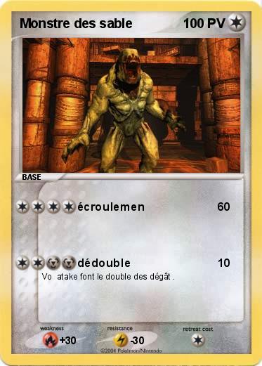 Pokemon Monstre des sable