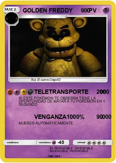 Pokemon GOLDEN FREDDY         0