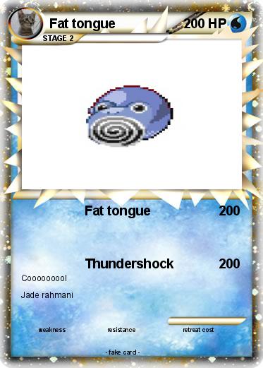 Pokemon Fat tongue