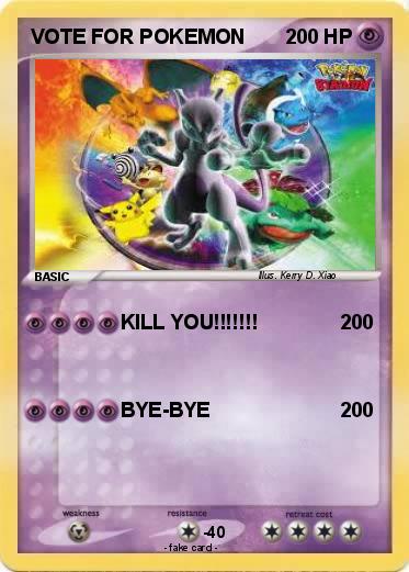 Pokemon VOTE FOR POKEMON