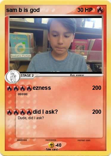 Pokemon sam b is god