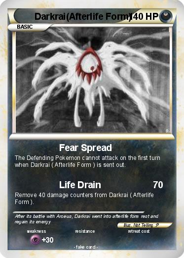 Pokemon Darkrai(Afterlife Form)