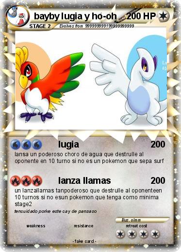 Pokemon bayby lugia y ho-oh