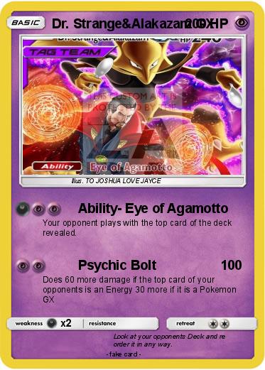 Pokemon Dr. Strange&Alakazam GX