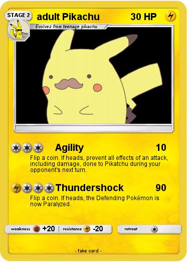 Pokemon adult Pikachu
