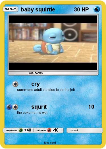 Pokemon baby squirtle