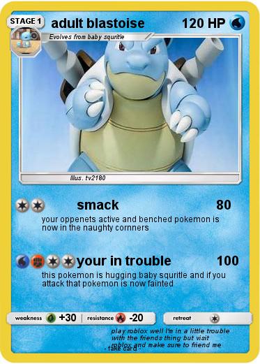 Pokemon adult blastoise