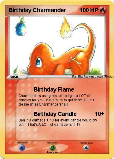 Pokemon Birthday Charmander