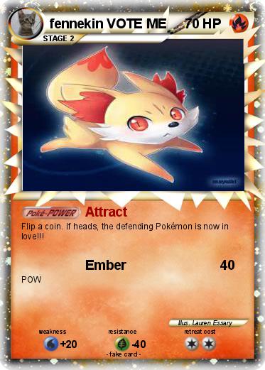 Pokemon fennekin VOTE ME