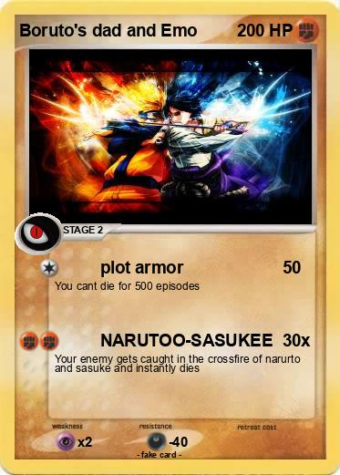 Pokemon Boruto's dad and Emo