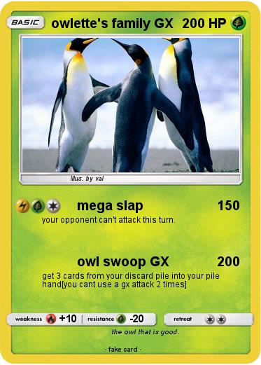 Pokemon owlette's family GX