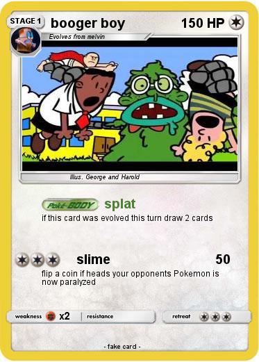 Pokemon booger boy
