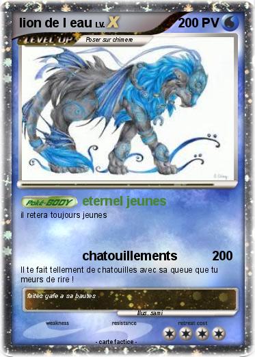 Pokemon lion de l eau