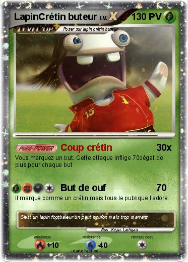 Pokemon LapinCrétin buteur