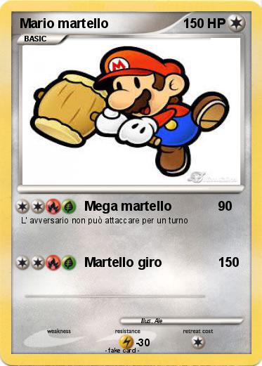 Pokemon Mario martello