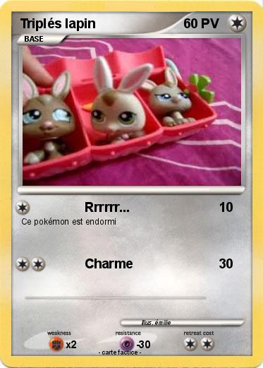 Pokemon Triplés lapin