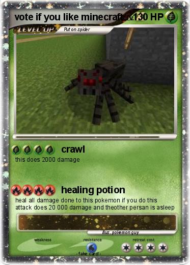 Pokemon vote if you like minecraft