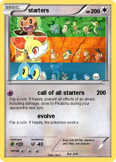 Pokemon starters