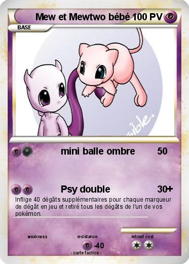 Pokemon Mew et Mewtwo bébé