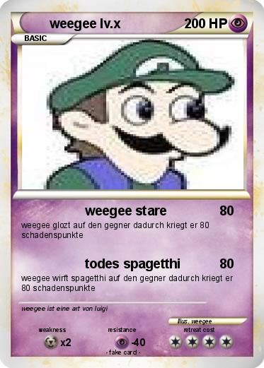 Pokemon weegee lv.x