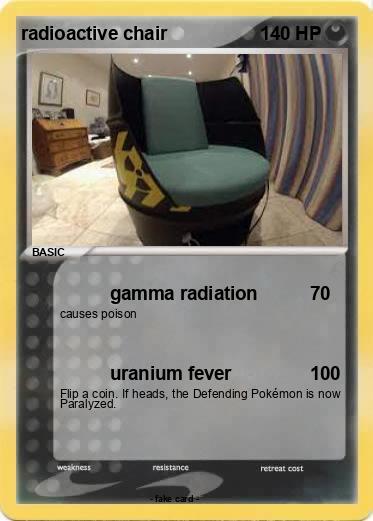 Pokemon radioactive chair