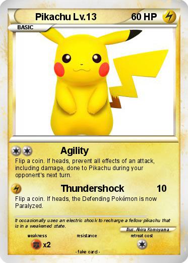 Pokemon Pikachu Lv.13