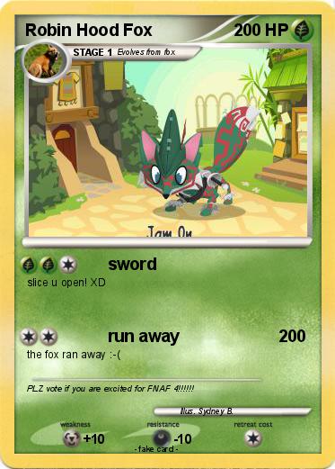 Pokemon Robin Hood Fox