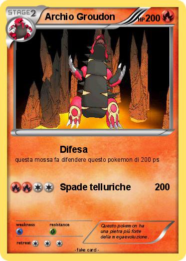 Pokemon Archio Groudon