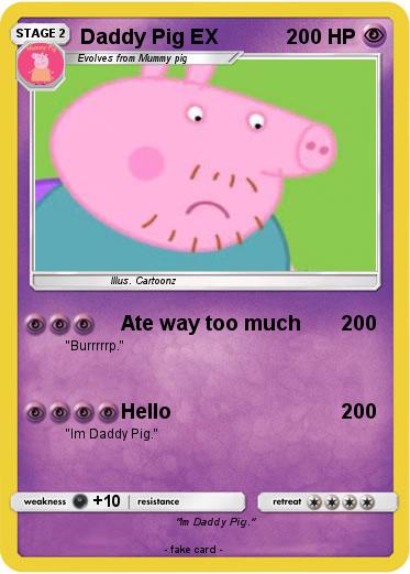 Pokemon Daddy Pig EX
