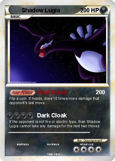 Pokemon Shadow Lugia