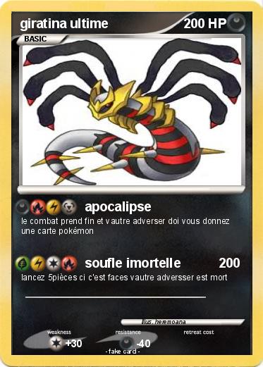Pokemon giratina ultime