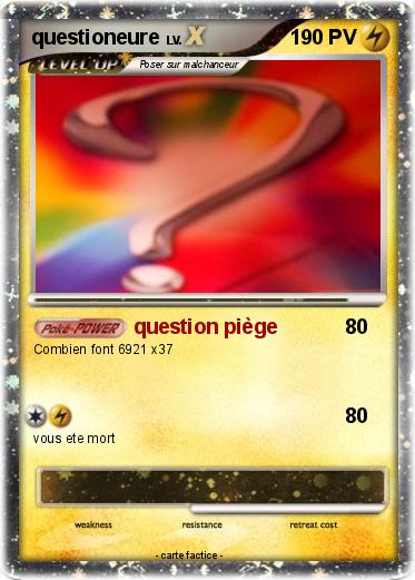 Pokemon questioneure