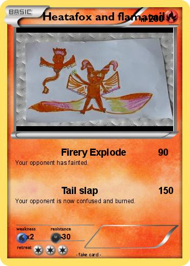 Pokemon Heatafox and flamatail