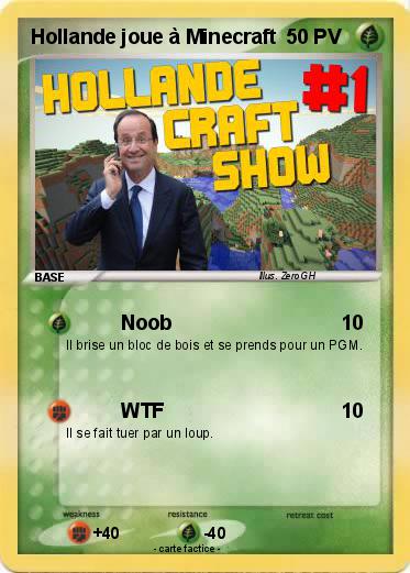 Pokemon Hollande joue à Minecraft