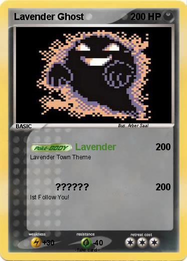Pokemon Lavender Ghost