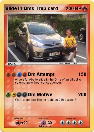 Pokemon Slide in Dms Trap card