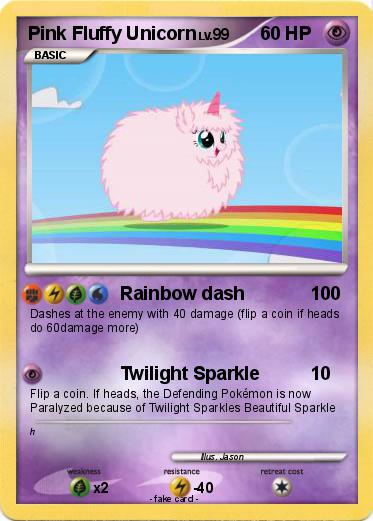 Pokemon Pink Fluffy Unicorn