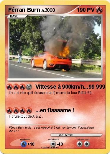 Pokemon Férrari Burn