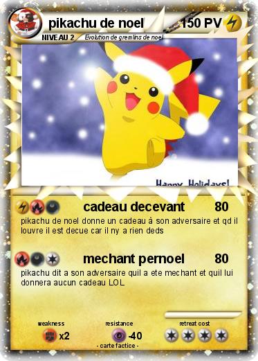 Pokemon pikachu de noel
