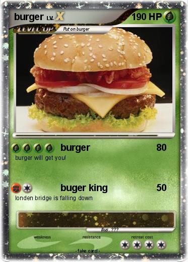 Pokemon burger