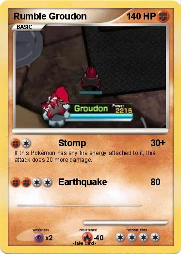 Pokemon Rumble Groudon