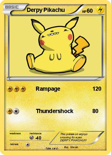 Pokemon Derpy Pikachu