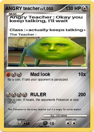 Pokemon ANGRY teacher