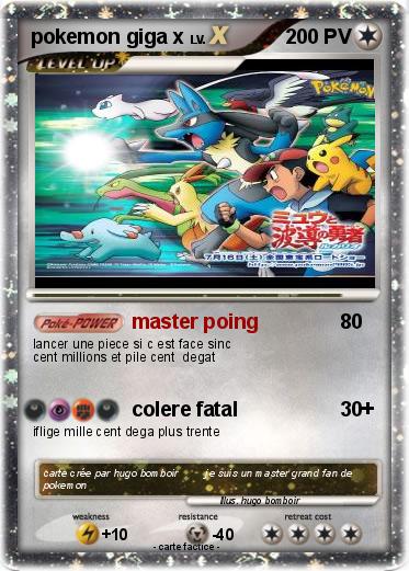 Pokemon pokemon giga x