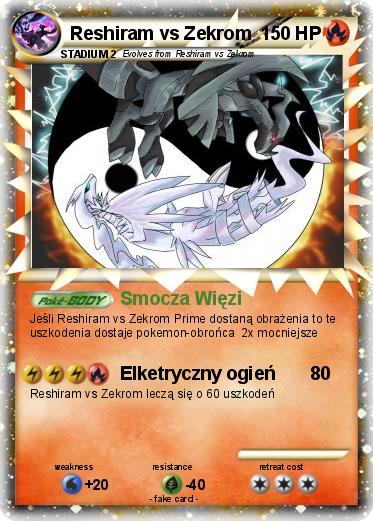 Pokemon Reshiram vs Zekrom