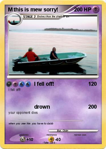 Pokemon M this is mew sorry!