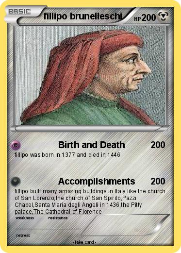 Pokemon fillipo brunelleschi